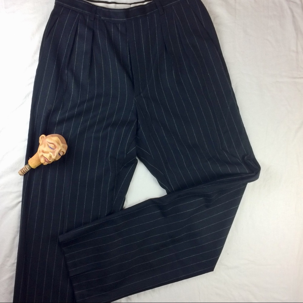 Vintage Yves Saint Laurent pinstripe wool pants